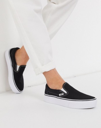 Vans Classic Slip-On Platform Crne - Ženske Tenisice | 78452MDGK